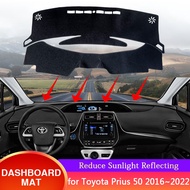 Fit for Toyota Prius XW50 50 2016~2022 Car Dashboard Dash Mat Cover Protective Avoid Light Carpet Pad Auto Accessories 2020 2021