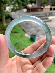 冰種 天然翡翠 緬甸 A玉 玉鐲 • 高冰種油青翡翠圓鐲
