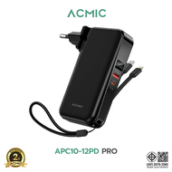ACMIC APC10-12PD PRO  PowerBank 10000mAh พาวเวอร์แบงค์ 3in1 ชาร์จเร็ว PD20W รับประกัน 2 ปี มีสายชาร์