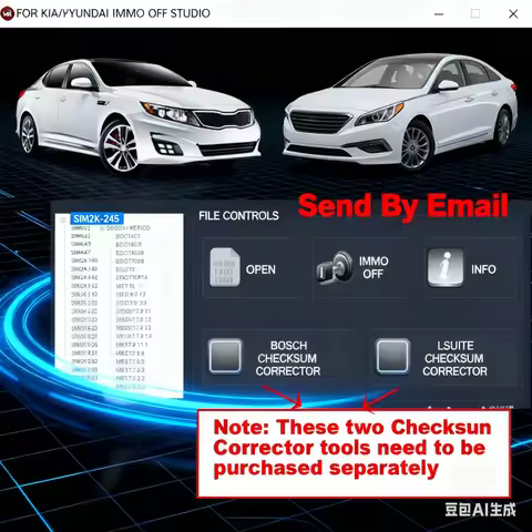 For KIA For HYUNDAI IMMO OFF STUDIO For SIM2K14X 34X for MT38 MT86 For BOSCH M797 Work Offline with 