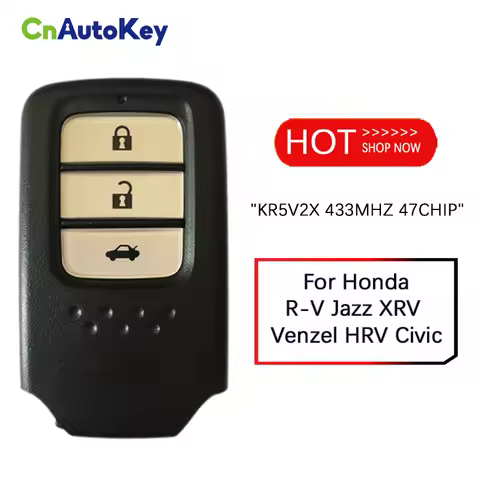 CN003085 Aftermarket For Honda CR-V Jazz XRV Venzel HRV Civic 3 Button Remote FCC KR5V2X 433MHZ 47CH