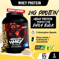Mutant Hardcore Whey(PRO), Whey Protein Isolate & Hydrolysate, Digestive Enzyme, Fast-digesting 5lbs