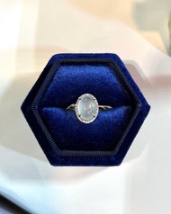 天然翡翠 緬甸 A玉 玉鐲 • 冰玻種白蛋面鑽石戒指