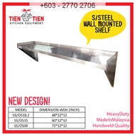 SS/OS TIEN TIEN Stainless Steel Wall Mounted Shelf - Solid