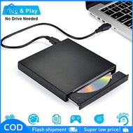 External CD DVD Drive USB Slim Portable External DVD Player DVD CD-RW Burner Driver LaptopPC Desktop