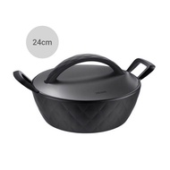 Lock&Lock Salon Pot - Black - 3 Sizes (18cm, 20cm, 24cm) - GTH3182-IH, GTH3202-IH, GTH3242-IH, GTH32