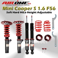 Mini Cooper S F55/F56/F57 2013-2021  Monotube Soft Hard and Height Adjustable absorber kit