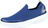 OOmg eeZee Low Shoe, White & Navy - Women’s - Lightweight Recovery Footwear - Reduces Stress on Feet