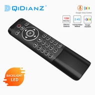 MT1 Voice Remote Control Google Air Mouse 2.4G with Gyroscope IR Learning LED Backlit For Android TV