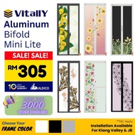 【Promo】Vitally Bi-fold Door Toilet Aluminum Folding Door Toilet Door Bathroom Pintu Lipat Tandas Pin