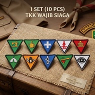 TKK Bet Set Special Skills Sign Mandatory SIAGA Embroidery 10 pcs