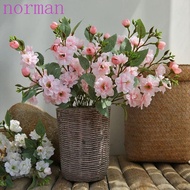 NORMAN Cherry Blossoms, Beautiful Silk Artificial Flowers, Home Wedding Decoration Artificial Pink Multicolor Flowers Bouquets Wedding