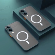 Casing For VIVO Y04 Y29S 4G With Magnetic Sticker Colorful Anti-Drop Protective TPU Back Cover