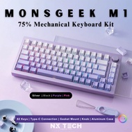 MONSGEEK M1 | Aluminium | 75% | 82 Kekunci | Wired (Type-C) | RGB | Hot‑swap | Barebone | Papan Keku