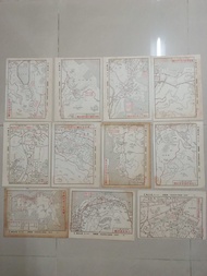 1971年香港年鑑地圖.堅尼地城.北角.筲箕灣.薄扶林..山頂.舊海軍.船務.中環.大坑.銅鑼灣.鵝頸橋.九龍塘.又一村.九龍城.黃大仙.柴灣.赤柱.香港仔 跑馬地.灣仔.上環.西營盤1975年香港年