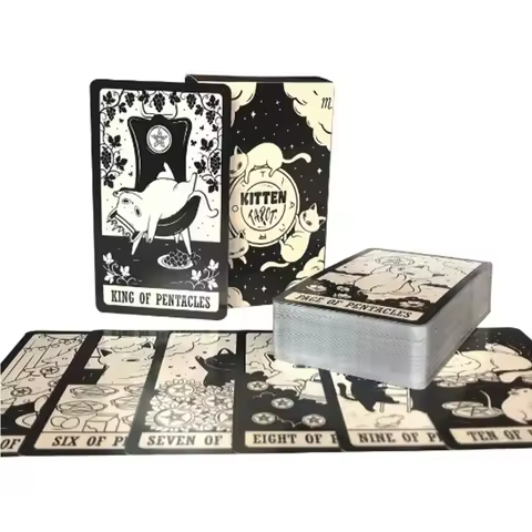 NEW kittened tarot cards A 78 Deck Oracle English Visions Divination Edition Borad Playing Games