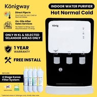 Konigway KW313 Hot Normal Cold Water Purifier with 4 Stage Korea Halal Filter (KL & Selangor Area)