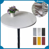[Direrxa] Wateproof Table Cover Anti-slip Fitted Tablecloth with Polyester Backing  to 120cm/48inch 