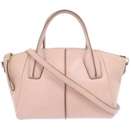 成色極佳的 Tod's 雙向D淨化草本字形粉紅皮革手提包 1797 [二手] TOD'S