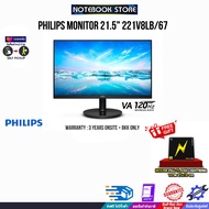 PHILIPS MONITOR 21.5" 221V8LB-120/67(VA/120HZ)/ประกัน 3 YEARS ONSITE+BKK ONLY