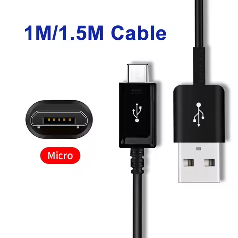 Samsung Galaxy A7 A5 A3 2016 J3 J5 J7 2017 2018 S7 S6 Edge Note 5 4 1M/1.5M Micro USB Cable 2A Fast 