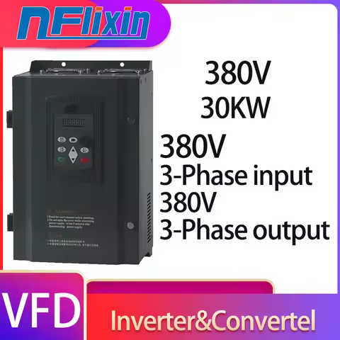 VFD Inverter 15/18.5/22/30kw Frequency Inverter 3P 380V Output Frequency Converter Variable Frequenc