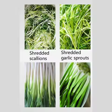 PBOBP Automatic Shredder Machine Leek Cutting Machine Green Onion Vegetable Green Cucumber Shred Mac