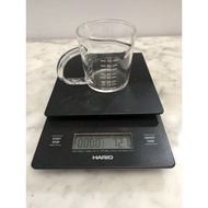 Espresso shot glass handle - espresso coffee measuring cup - heat resistant shot with two mouths