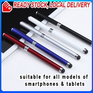 2 In 1 Metal Stylus Touch Screen Pen Ball Point Pen Universal For All Android Tablet Smart Phone