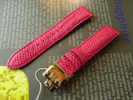特價 舊倉底 JUICY COUTURE 20MM 壓紋 桃紅 錶帶 連18MM摺叠錶扣 DEPLOYMENT BUCKLE (第2件半價)