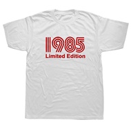 1985 Limited Edition Funny 37th Birthday Graphic T-Shirt Mens Summer Style Fashion Short Sleeves Str