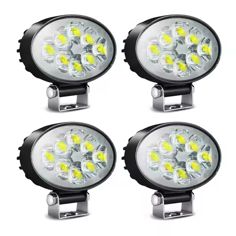 Car LED Work Light Off Road Combo Beam 3030 SMD Super Bright Flood Spot 6500K DC 12-24 Volts Spotlig