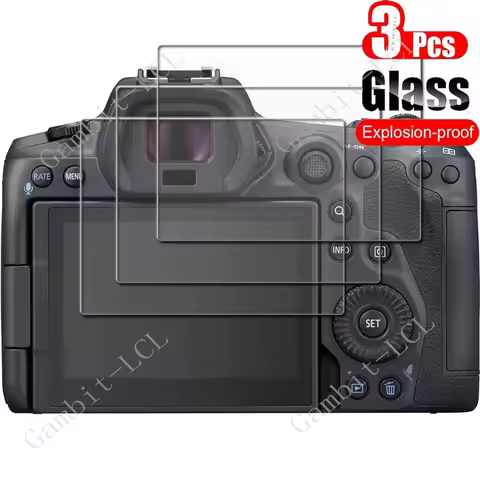 3PCS Tempered Glass For Canon EOS R/Ra/RP/R3/R5 R52 R5M2 /R5C/R6 Mark II Mark2 /R7/R8/R10/R50/R100 D