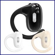 Open Ear Wireless Earbuds 5.4 Bone Conduction Over-ear Wireless Earbuds Smart Pairing Noise Reduction Single Ear lusg