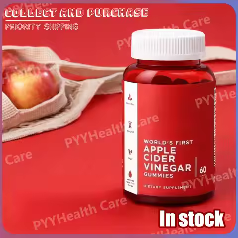 Apple Cider Vinegar Gummies Vitamin B12 and Beetroot Plant-Based Soft Chews Candy Daily Immune & Ene