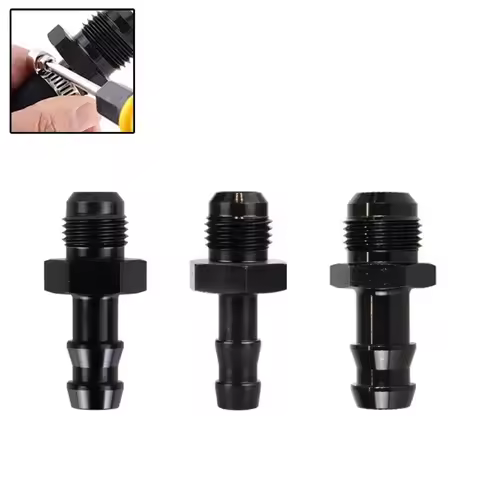 Male 6AN AN-6 To 3/8" AN6 - 5/16 , Male 8 AN AN8 to 1/2 Hose Barb Adapter Fitting Push Lock