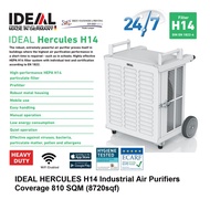 IDEAL HERCULES H14 Industrial Air Purifiers Coverage 810 SQM (8720sqf) True HEPA 0.003 Micron H14 Fi
