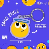 GANTUNGAN [ EMOJI 013 ] Emoticon Keychain Wedding Souvenir Birthday/ - Cute Acrylic Emoji Keychain