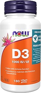 NOW FOODS Vitamin D3 1000Iu, 180 CT