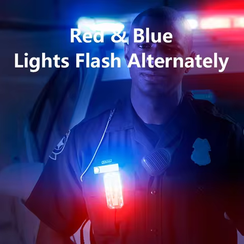 Smiling Shark JD007 Red Blue Strobe Light Police Light Warning Lights Usb Rechargeable Flashlight Sh