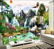Promo wallpaper murah pemandangan air terjun - Wallpaper3D Air terjun 3D - wallpaper AIR TERJUN 3D