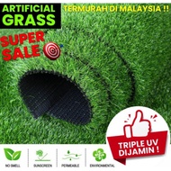 ARTIFICIAL GRASS CARPET FAKE SYNTHETIC GREEN GRASS CARPET ROLL Karpet Rumput Tiruan Murah OUTDOOR IN