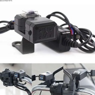 BACKSTREET4FC3 Motorcycle Dual USB Charger, ABS Waterproof Cover Moto Charger, Universal Easy Instal