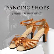Girls Latin Dance Shoes Indoor /outdoor Women's Social Dance Shoes Waltz 7CM Heeled