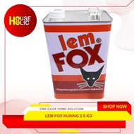 Fox Glue 2.5 Kg / Fox Glue Yellow Wood Glue Leather Glue Plastic Rubber Glue