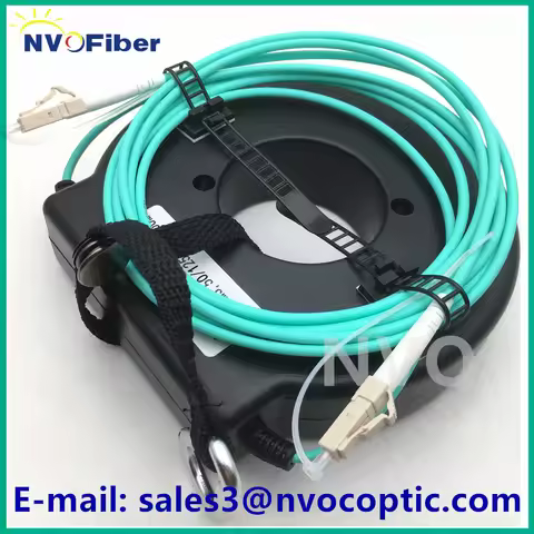 0.5KM OM3 MM Bare Fiber Cable Optic OTDR Launch Cable Roll,LC UPC To LC/UPC Fiber Rings 500M OTDR Mu