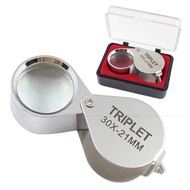 Folding Magnifying Glass 10 Times 20 Times 30 Times All Metal Folding Magnifying Glass