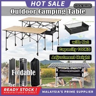 【Ready Stock】Foldable Camping Table Portable Folding Meja Outdoor Garden Picnic Table Egg Roll Table