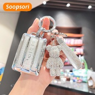 Soopsori GWM Tank 300/Tank 500 car key cover Tank 300 remote key case Tank key cover keychain Tank k