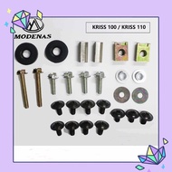 Modenas Kriss 100 KRISS100 KRISS 110 KRISS110 COVERSET SCREW COVER SET SCREW SET BODY COVER SET NUT 